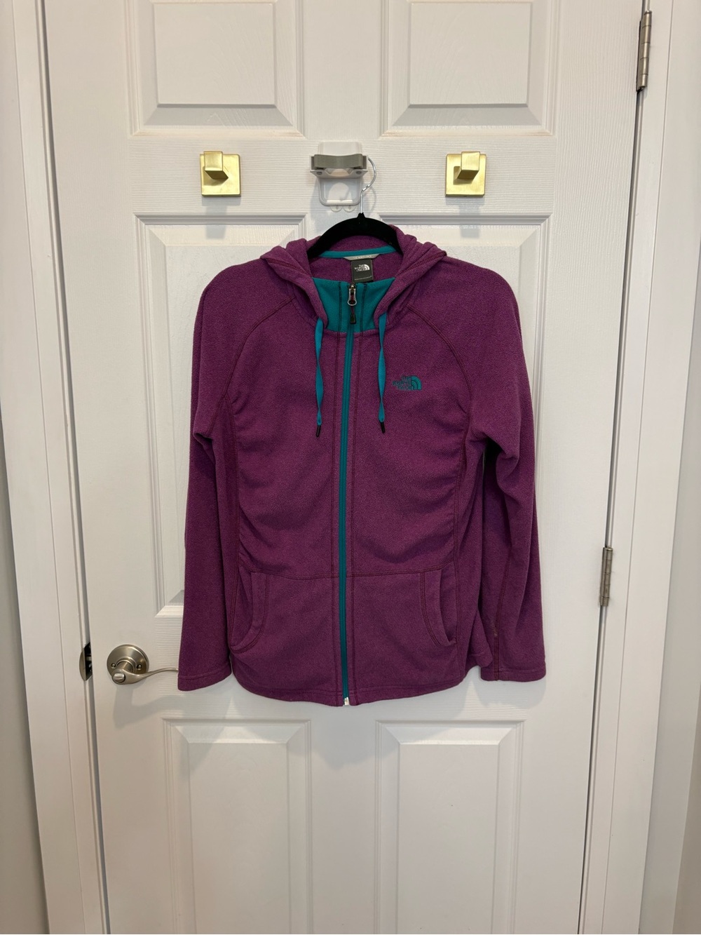 The North Face Women's Purple Fleece Hoodie Jacket #1555